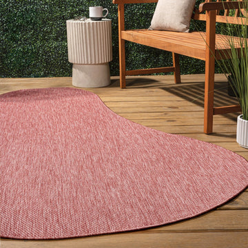 Evan Modern Rustic Organic Curve Indoor/Outdoor Area Rug